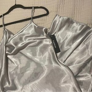 Bebe Silver Dress